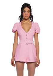 [Sugar Thrillz] Chic Manners Short Sleeve Romper