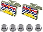 [Select Gifts] Shirt Dress Studs British Columbia Flag Cufflinks