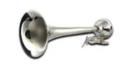 43CM BIG CHROME METAL 139dB 24V TRUMPET AIR HORN SOLENOID LIKE TRAIN TRUCK LORRY