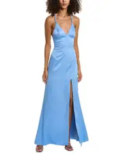 Liv Foster Satin Mermaid Gown