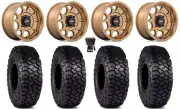 KMC Toro S 15" Wheels Bronze 30" Intersect Tires Can-Am Defender