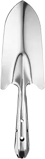 uxcell Garden Hand Shovel 10.6" x 3.1" Stainless Steel Digging Trowel Transplanting Garden Tools for Flower Soil Digging Planting Weeding Transplanting Garden