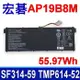 宏碁 ACER AP19B8M 電池 CB514-1W CB515-1WT CB317-1H CP713-3W TMP414-51 TMP614-52