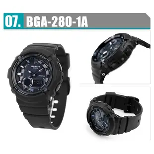 【CASIO】BABY-G BGA-280 霓虹照明系列/熱門雙顯款/43mm/公司貨