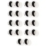 Theater Solutions TS50C Flush Mount In Ceiling Speakers 2-Way Home 9 Pair Pack