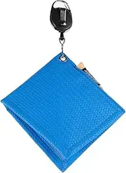 Abaodam Golf Cleaning Towel with Extendable Reel Durable Multi Use Golf Club Ball Cleaner Lightweight Portable Accessory for Men and Women Stocking Stuffer