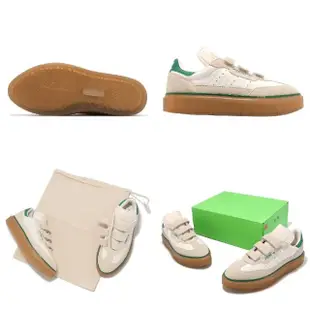 【adidas 愛迪達】x Ivy Park 休閒鞋 IVP Super Sleek 3 女鞋 米白 綠 厚底 聯名 愛迪達(GY1777)
