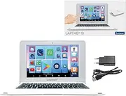 Lexibook LT10ES LAPTAB 10, Notebook with Touch Screen, Designed for The Whole Family, Learning and Fun Content, Powered by Android, Parental Control, Ultra Thin and Lightweight