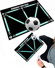 Football Footstep Training Mat, Soccer Training Mat, Fpro Ball Mastery Mat, Non-slip Shock Dribble Silent Sports Mat, Training Pace Ball Control Equip