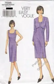 PATTERN Vogue Sewing Woman Jacket Dress Sz 14-18 c2000 NEW