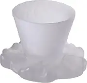 Amosfun 1 Set Japanese Glass Tea Cup with Coaster Drinking Cups for Home for Entertaining Guests for Warm Tea Stylish Design Occasion