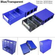 Container Storage Box 140*85*40mm Blue/Component Screws/Plastic Stackable