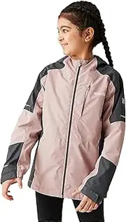 [REGATTA] Childrens/Kids Calderdale II Waterproof Jacket (UK Size: 7-8 Years) (Dusky Rose/Seal Grey)
