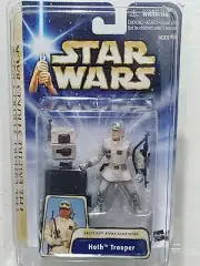 Star Wars Saga Hoth Trooper Hoth Evacuation Action Figure #01 & Star Case ~ Misp