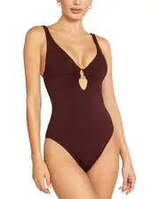 Robin Piccone Margot Lingerie Strap One Piece Swimsuit