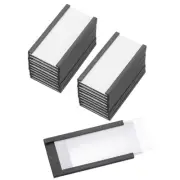 25 Pcs Magnetic Label Holder 2" x 1" with Paper Inserts C Channel