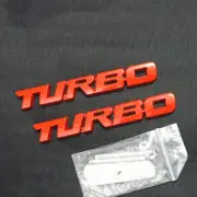 Glossy Red TURBO Metal Grille Emblem + Decal Sticker Badge Edition 4x4 3D Luxury (for: Renault)