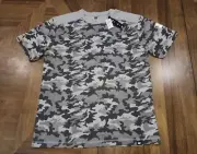 CAT Caterpillar Gray Camouflage T-shirt Large Coolmax Solar Plus Blocker