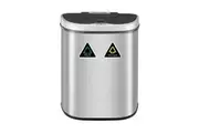 70L Sensor Rubbish Bin Dustbin Recycling Waste Garbage Motion Dual Kitchen Trash Can Auto Household Stepbin