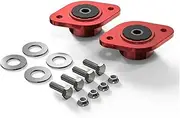 10mm Rear Shock Mounts Poly Compatible For BMW E36 E46 E30 Z3 Z4 M3 320i 325i 328i 330i 2.5i 3.0i Replaces 33521092362 33521137972(Red)