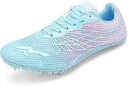 [WESHIRUN] Track and Field Shoes for Men Women 8 Spikes Boys and Girls Kids Running Racing Shoes
