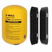 X-BULL Exhaust Jack With Recovery tracks Boards Gen2.0 Air Jack Rescue Kit Black