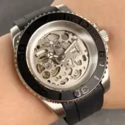 Diver 40mm NH70 Skeleton Dial Automatic Sapphire 20ATM Business Watches for Men