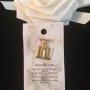 ANGEL GOOD BOOK PIN FOR EVERYONE WITH A THOUGHTFUL MESSAGE THE CAT'S MEOW