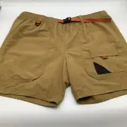 Eddie Bauer Mens Floatilla Short 2.0 Belted Cargo Shorts Bronze Size XL NWT