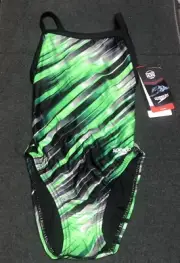 Speedo PowerFlex Eco Flyback Swimsuit Competitive Fit Women’s Size 22