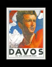 1929 Davos - Matted for 11x14 Frame