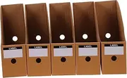 jojofuny 5Pcs File Holder Desktop Document Rack Organizer for Office Independent Storage Boxes for Magazines Catalogs and Reports Modern Design for Efficient Space Management