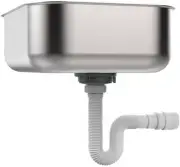 EasyDrain 030703-4100 UNIVERSAL P-TRAP - Expandable & Flexible 1-1/2" drain