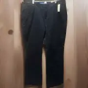 Dockers Women’s Jillian Bootcut Black Pants Size 16