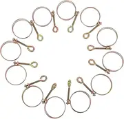 12pcs Heavy Duty Double Wire Hose Clamps Air Tube Fixing Clips Water Hose Replacement Fasteners Easy Install Corrosion Resistant Wear Resistant Design for Secure Pipe Support