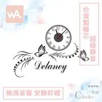 在飛比找蝦皮商城優惠-Wall Art 台中現貨 超靜音設計壁貼時鐘 英文草寫 台