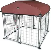 Neocraft My Pet Companion Outdoor Dog Kennel with Roof Cover (4.5’) Dog Cage Dog House Easy to Assemble Weatherproof Large Dog Crate