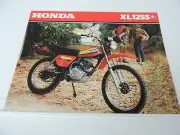 NOS 1979 Honda XL125S XL125 Dealer Brochure L814