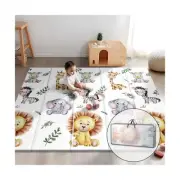 Foldable Extra Large Play Mat, Non Toxic Foam Thick & Waterproof, Anti-Slip f...