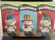 Decorative Snowmen (3 Pack)- 10.5” Tall