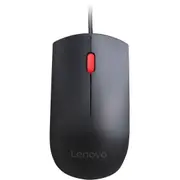 Lenovo Essential Mouse - USB - Optical - 3 Button(s) - Black - 1 Pack - Cable - 1600 dpi - Scroll Wheel - Symmetrical