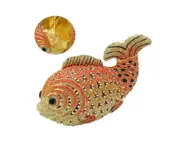 Mini Women Fish Evening Bags Crystal Clutch Purse Rhinestone Handbags with Chain-4