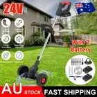 24V Cordless Grass Lawn Trimmer Edge Brush Cutter Whipper Snipper 2 Battery New
