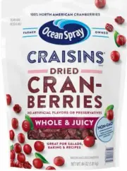 NEW - 4 Pounds Ocean Spray Craisins Dried Cranberries 64 oz Snack
