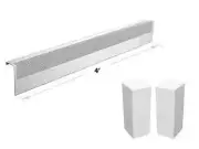 Baseboarders Basic Series 4 ft Galvanized Steel Slip-On Baseboard Heater Cover