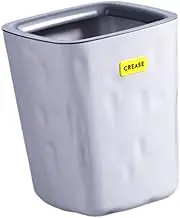 Generic Open Top Trash Can Garbage Bin Without Lid Simple Wastebasket Dustbin for Living Entryway Laundry Room Bathroom Bedroom, White