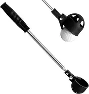 TeCnr Golf ball retriever, Golf ball retriever tool,retractable, not easy to break, no corrosion golf ball retriever.
