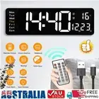 16" Large Digital Big Jumbo LED Wall Desk Clock Display+Temperature Calendar AU