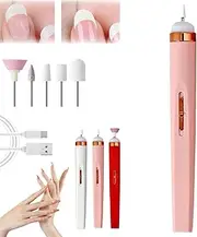 Glamics Electric Professional, Glamics Nail Set, 5-in-1 Professional Electric Nail Manicure Set, 2025 Upgraded Glamics Electric Nail Manicure Set, for Nails Dead Skin Calluses (Pink)