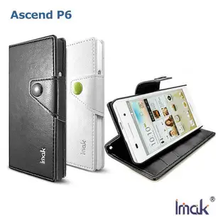 ＊PHONE寶＊IMAK HUAWEI Ascend P6 天恒R64紋側翻皮套 磁扣皮套 硬殼 保護套